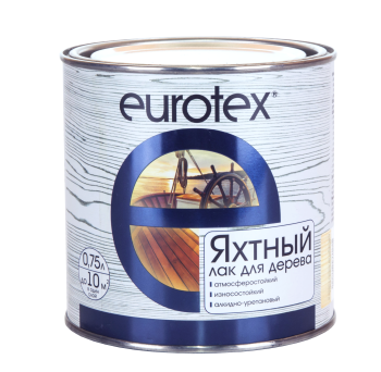 Лак Рогнеда Eurotex яхтный бесцветный 0,75 л глянцевый